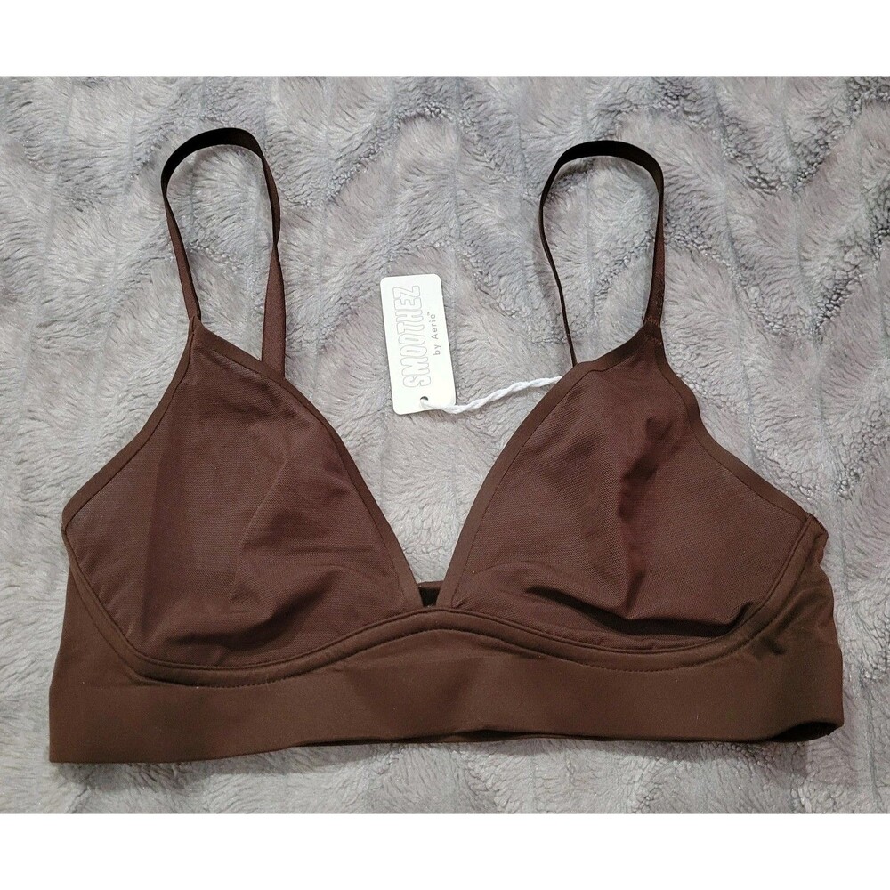 Aerie Smoothez S Brown Lightweight Comfortable Bra No Padding NWT